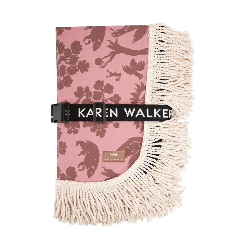 Kollab X Karen Walker Fringed Picnic Mat Animal Kingdom image number 0